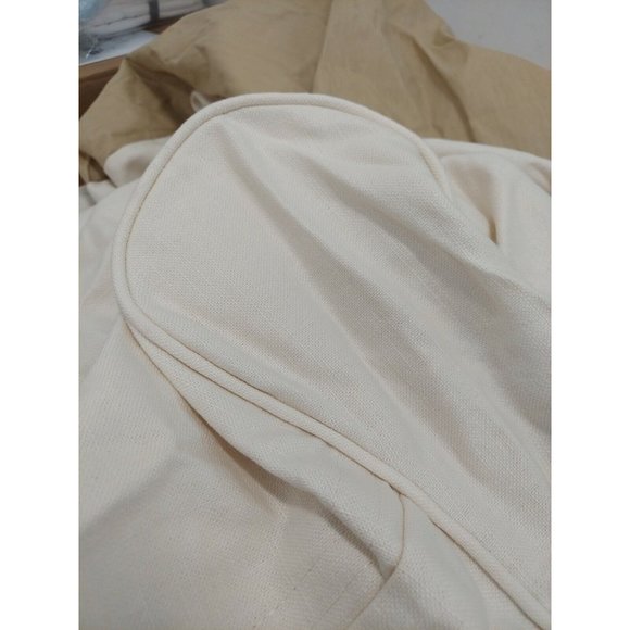 Pottery Barn- Comfort Roll Arm Loveseat Slipcover Box Washed Linen, Ivory, OPEN - Picture 3 of 12